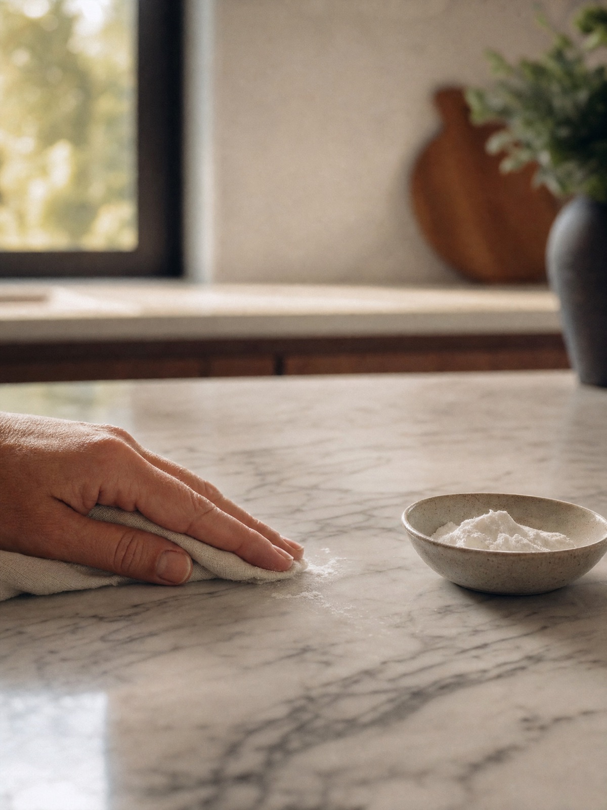 How to Remove Etching from Marble Countertops