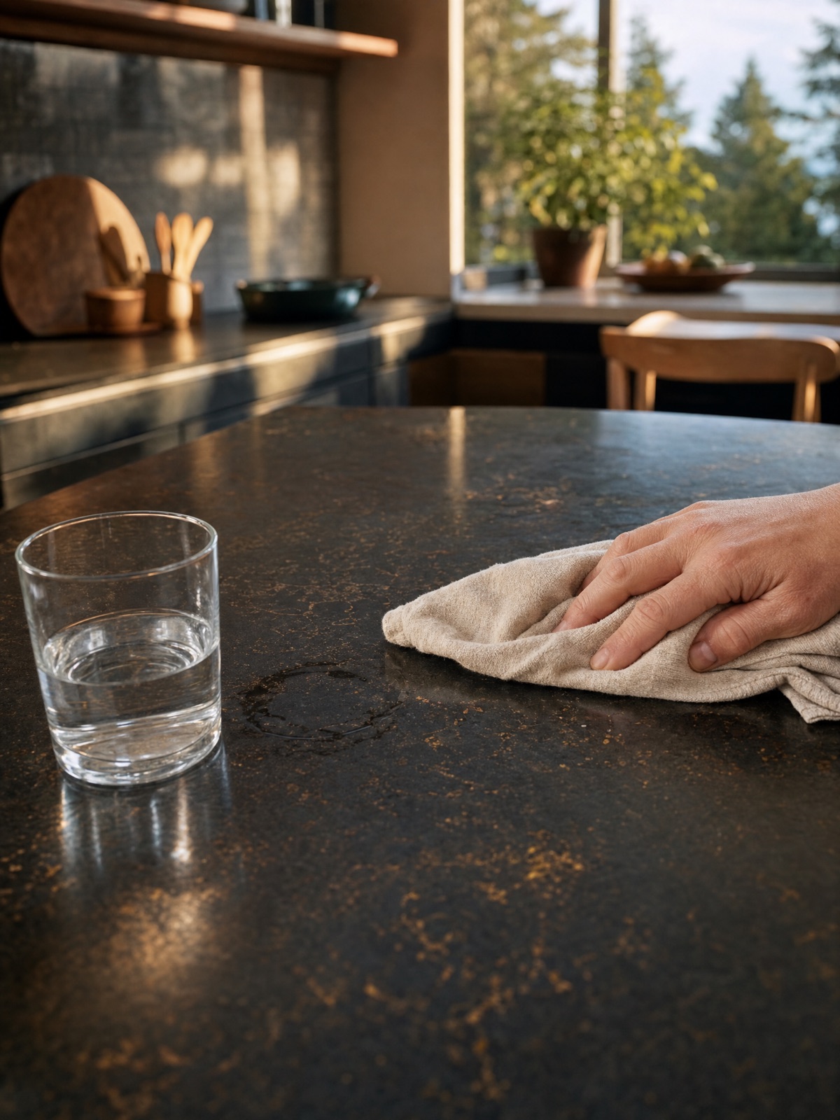 How to Remove Water Marks and Rings from Granite Countertops